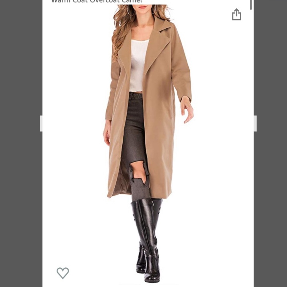 Camel brown overcoat
